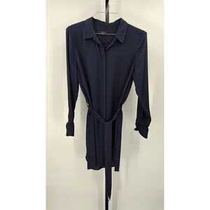 Quince Navy Blue Shirt Dress